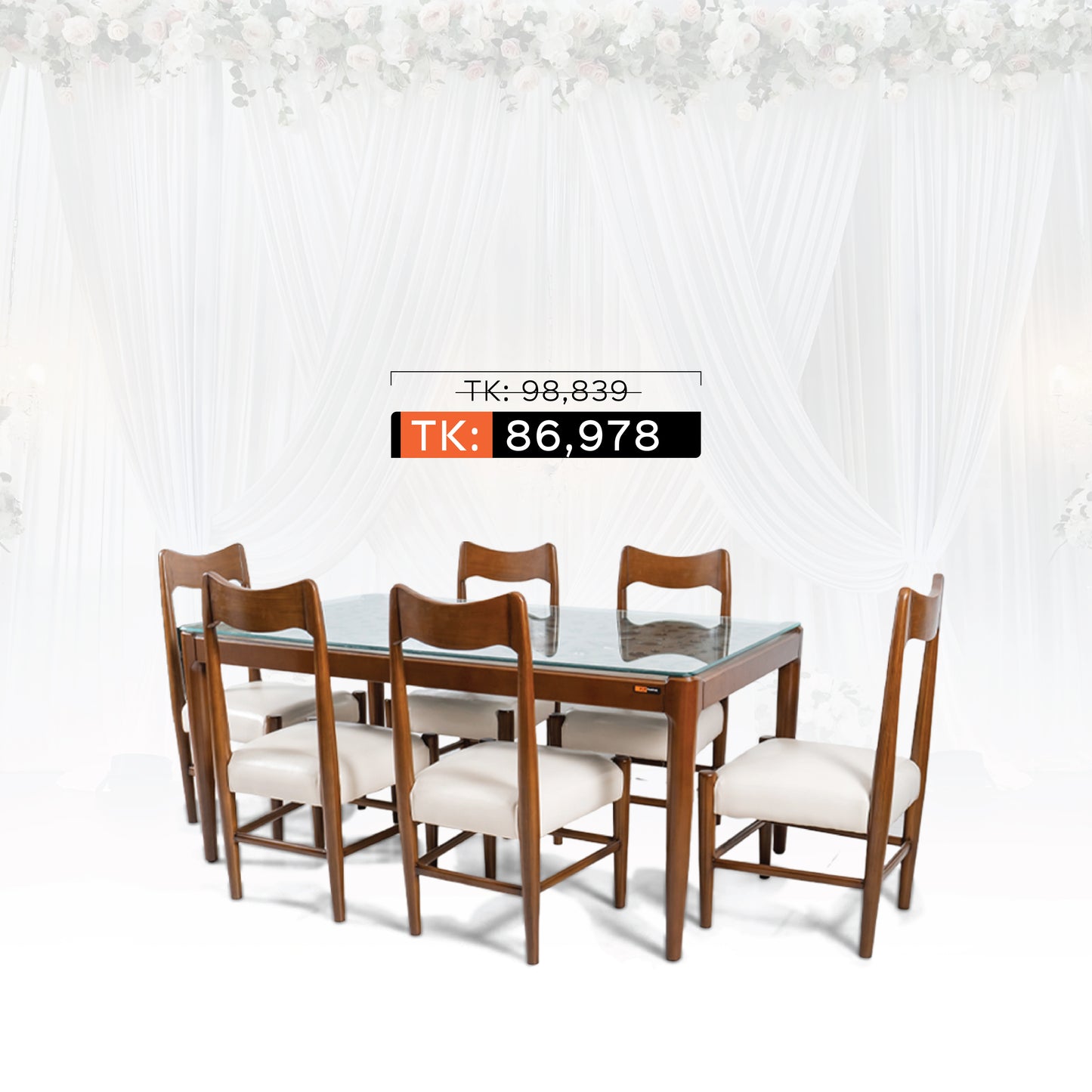 Dining Table- (6 pax) Set