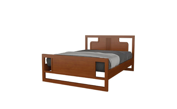 Contemporary Wooden King Bed